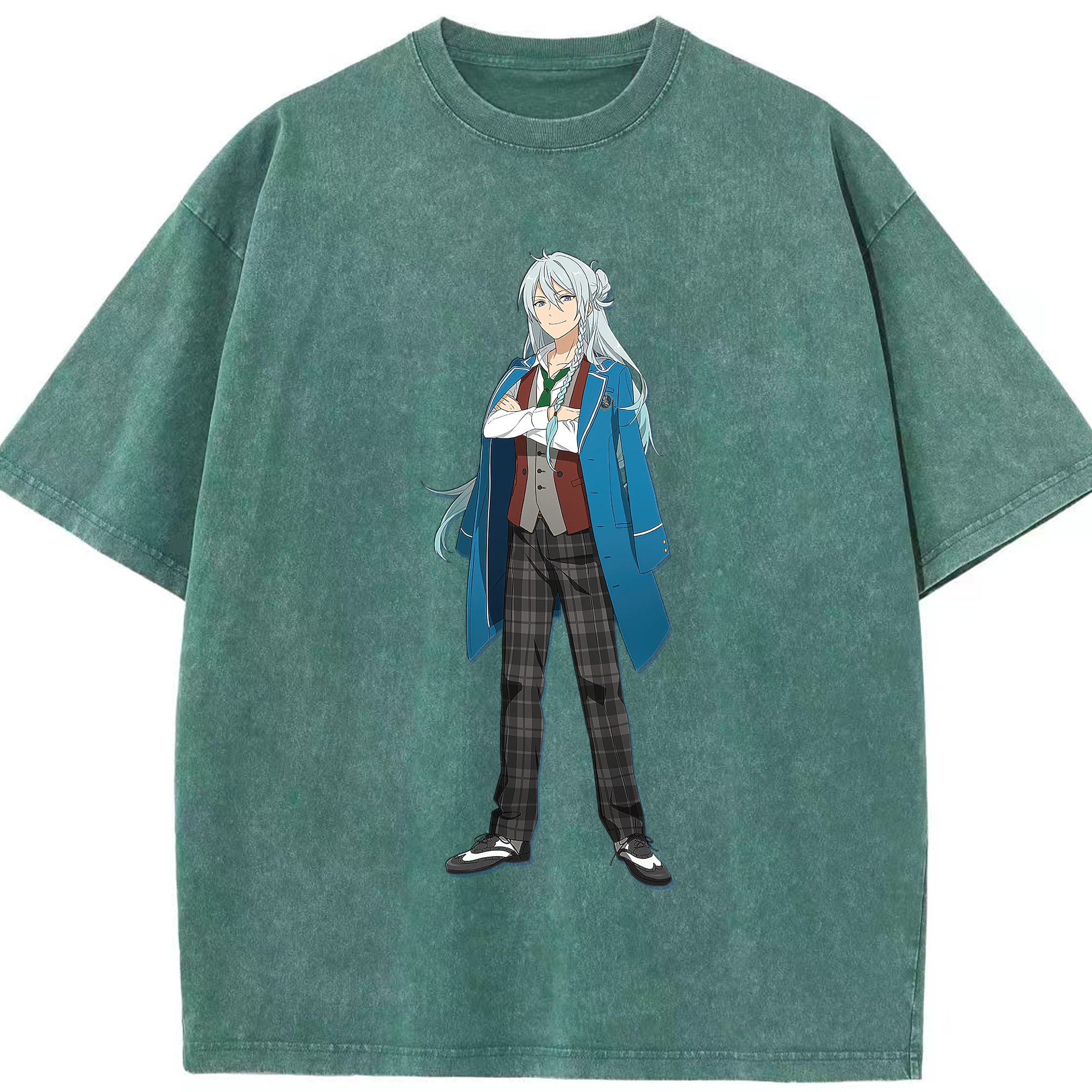 （画像用） あんさんぶるスターズ! Ensemble Stars 綿100% ヴィンテージ風 半袖Tシャツ（フロントプリント）